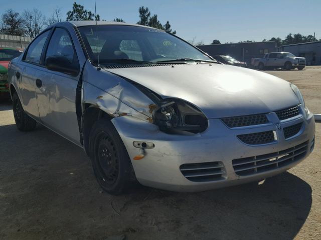 1B3ES26C75D241259 - 2005 DODGE NEON BASE SILVER photo 1