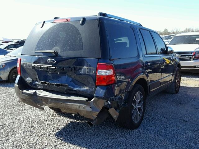 1FMJU1HT9GEF42638 - 2016 FORD EXPEDITION BLUE photo 4