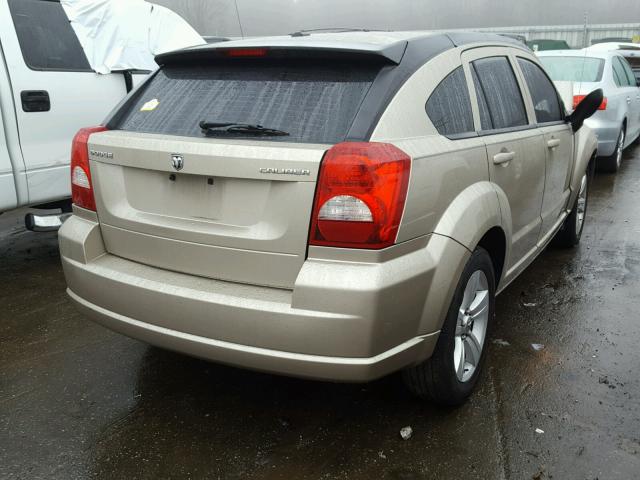 1B3CB3HA4AD604393 - 2010 DODGE CALIBER MA GOLD photo 4