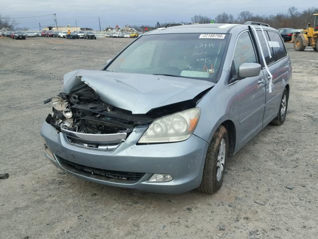 5FNRL38746B125286 - 2006 HONDA ODYSSEY EX GRAY photo 2