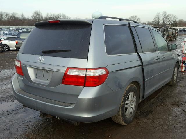 5FNRL38746B125286 - 2006 HONDA ODYSSEY EX GRAY photo 4