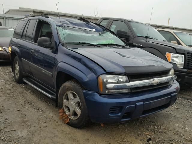 1GNDT13S242133047 - 2004 CHEVROLET TRAILBLAZE BLUE photo 1