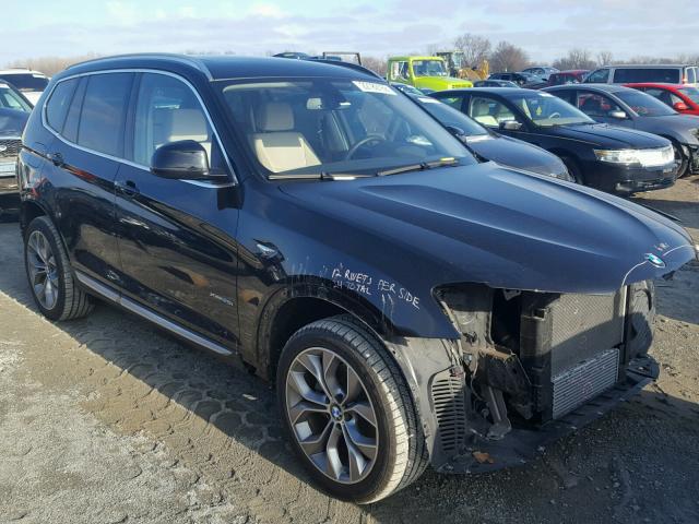 5UXWX9C50G0D88280 - 2016 BMW X3 XDRIVE2 BLACK photo 1