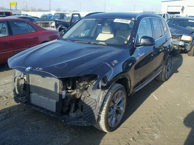 5UXWX9C50G0D88280 - 2016 BMW X3 XDRIVE2 BLACK photo 2