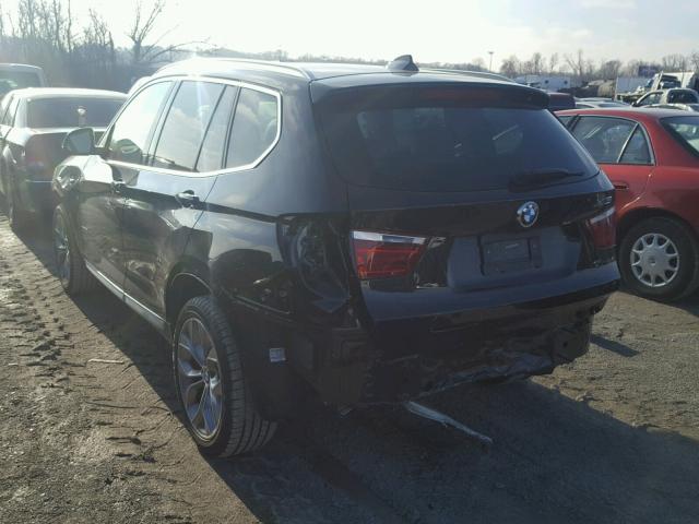 5UXWX9C50G0D88280 - 2016 BMW X3 XDRIVE2 BLACK photo 3