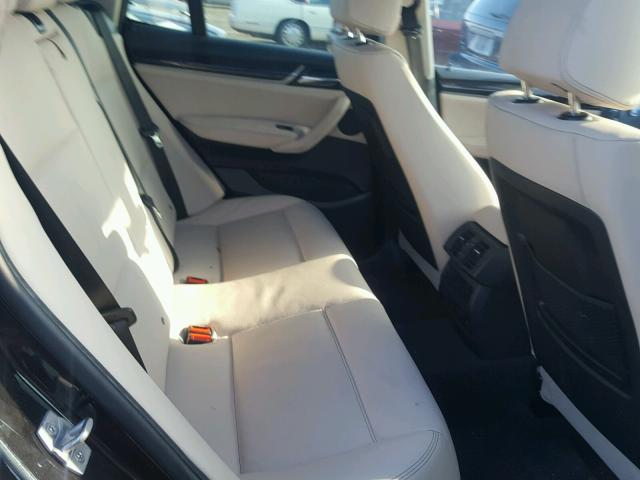 5UXWX9C50G0D88280 - 2016 BMW X3 XDRIVE2 BLACK photo 6