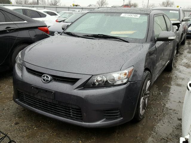 JTKJF5C71C3044755 - 2012 TOYOTA SCION TC GRAY photo 2