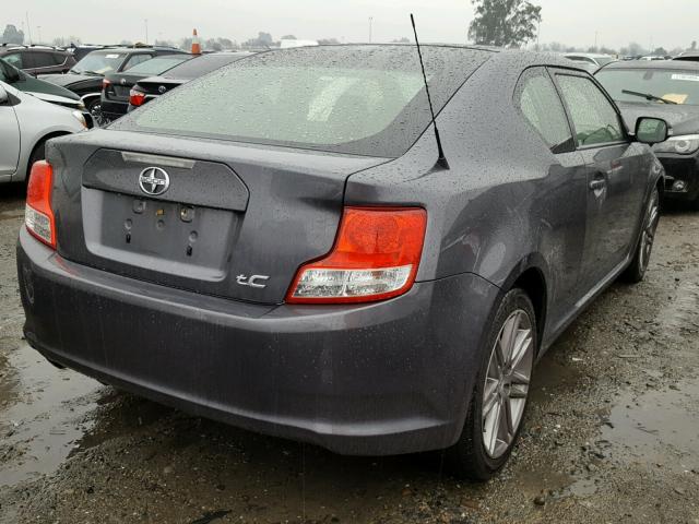 JTKJF5C71C3044755 - 2012 TOYOTA SCION TC GRAY photo 4