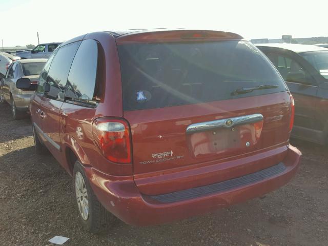 1A4GP45R16B593710 - 2006 CHRYSLER TOWN & COU RED photo 3