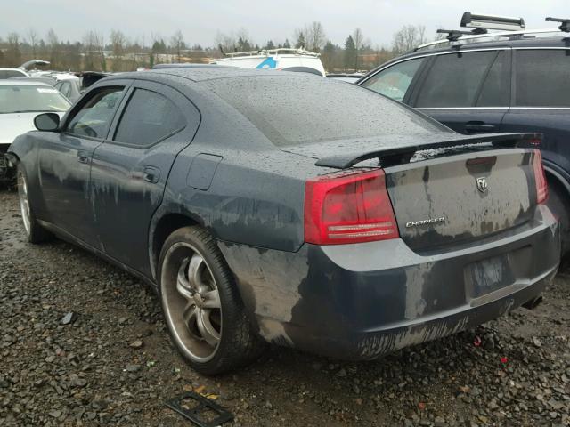 2B3KA43G57H814111 - 2007 DODGE CHARGER SE BLUE photo 3