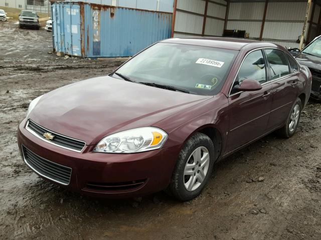 2G1WB58K979356396 - 2007 CHEVROLET IMPALA LS BURGUNDY photo 2