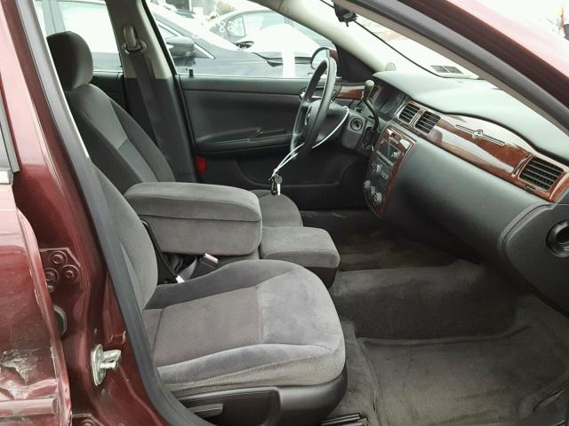 2G1WB58K979356396 - 2007 CHEVROLET IMPALA LS BURGUNDY photo 5