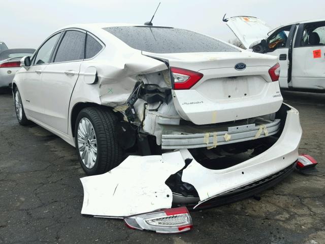 3FA6P0LU4FR295381 - 2015 FORD FUSION SE WHITE photo 3