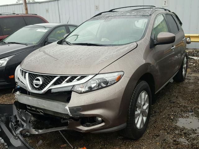 JN8AZ1MU8CW109146 - 2012 NISSAN MURANO S BROWN photo 2