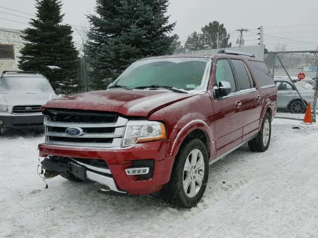 1FMJK1MT4FEF25658 - 2015 FORD EXPEDITION RED photo 2