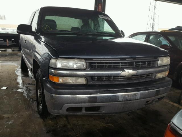 2GCEC19V611401348 - 2001 CHEVROLET SILVERADO BLUE photo 1