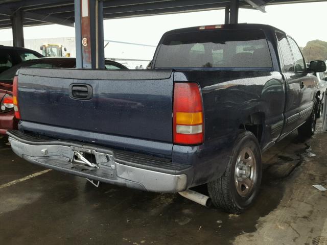 2GCEC19V611401348 - 2001 CHEVROLET SILVERADO BLUE photo 4