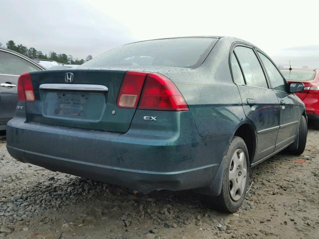 2HGES26741H570808 - 2001 HONDA CIVIC EX GREEN photo 4