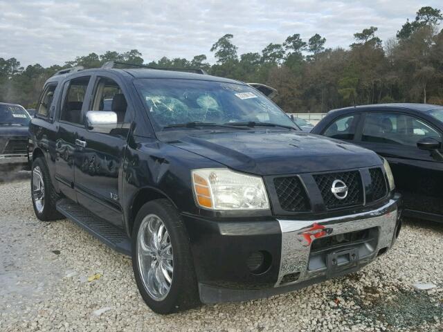 5N1AA08AX7N702639 - 2007 NISSAN ARMADA SE BLACK photo 1