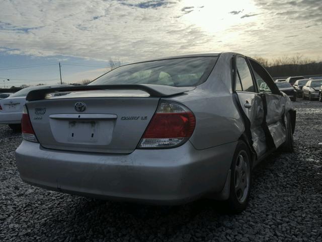 4T1BE32K85U414195 - 2005 TOYOTA CAMRY LE SILVER photo 4