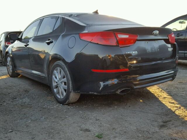 5XXGN4A70FG405348 - 2015 KIA OPTIMA EX BLACK photo 3