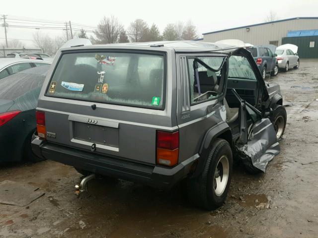 1J4FJ27S7RL212023 - 1994 JEEP CHEROKEE S GRAY photo 4