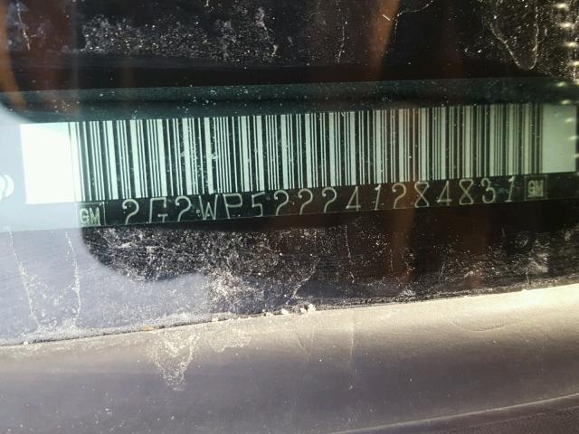 2G2WP522241284831 - 2004 PONTIAC GRAND PRIX SILVER photo 10