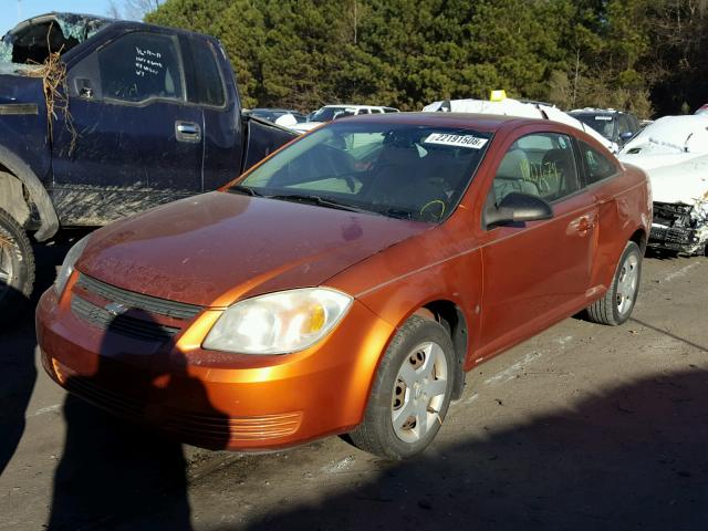 1G1AK15FX77186707 - 2007 CHEVROLET COBALT LS ORANGE photo 2