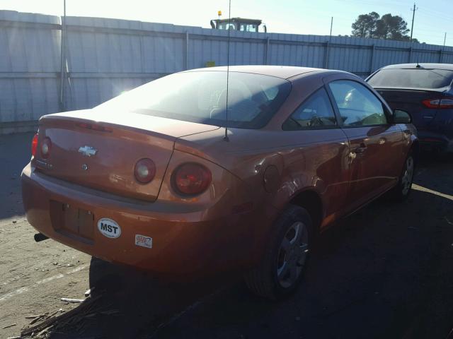 1G1AK15FX77186707 - 2007 CHEVROLET COBALT LS ORANGE photo 4