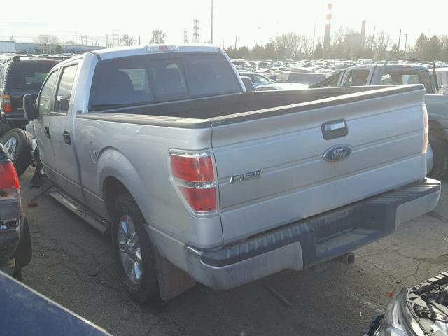 1FTFW1ET2EKE39097 - 2014 FORD F150 SUPER SILVER photo 3