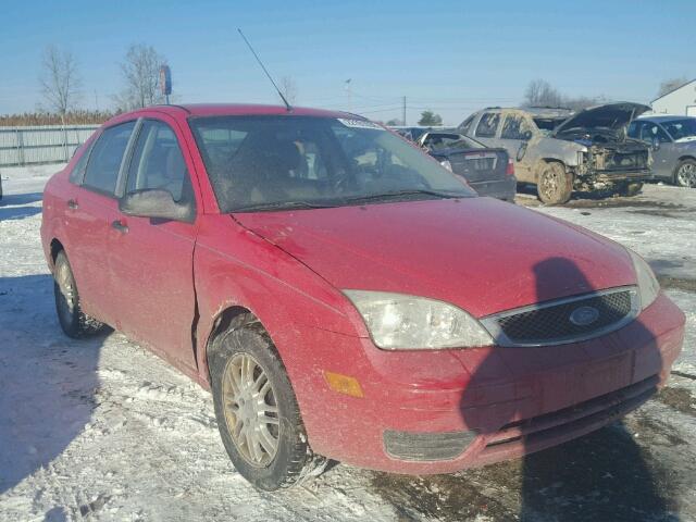 1FAFP34N27W228267 - 2007 FORD FOCUS ZX4 RED photo 1