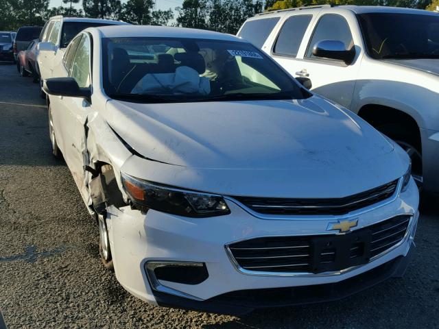 1G1ZB5ST1GF295700 - 2016 CHEVROLET MALIBU LS WHITE photo 1