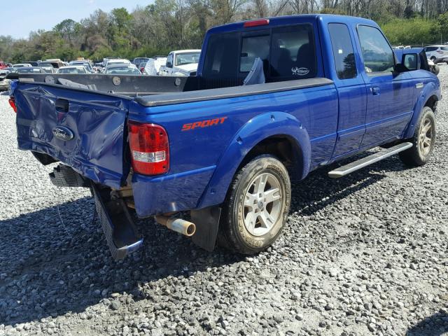 1FTYR44U26PA05441 - 2006 FORD RANGER SUP BLUE photo 4