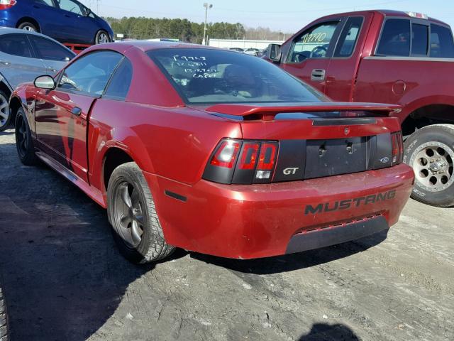 1FAFP40443F336211 - 2003 FORD MUSTANG RED photo 3