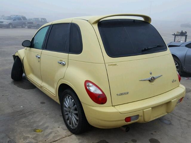 3A8FY78G47T502528 - 2007 CHRYSLER PT CRUISER YELLOW photo 3