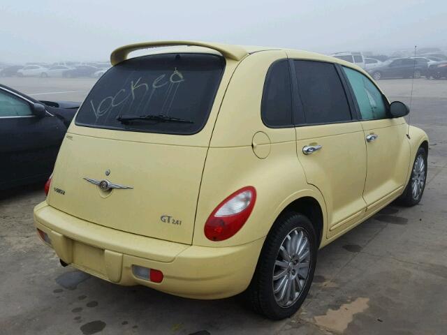 3A8FY78G47T502528 - 2007 CHRYSLER PT CRUISER YELLOW photo 4