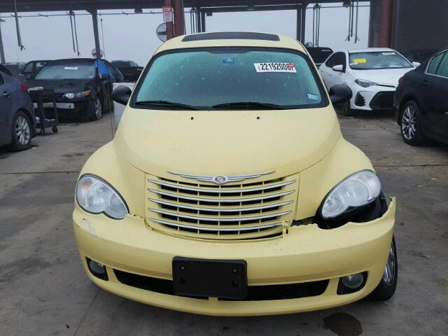 3A8FY78G47T502528 - 2007 CHRYSLER PT CRUISER YELLOW photo 9