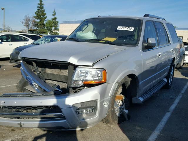 1FMJU1KTXHEA16917 - 2017 FORD EXPEDITION SILVER photo 2