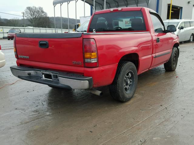 1GTEC14X43Z100242 - 2003 GMC NEW SIERRA RED photo 4