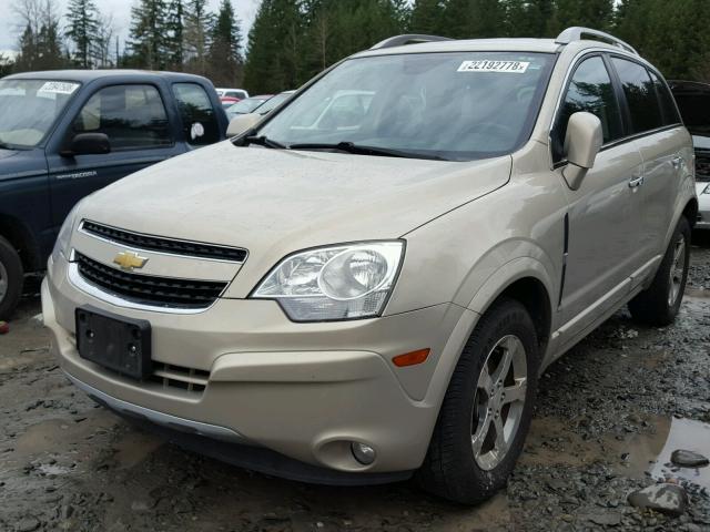 3GNAL3E52CS544103 - 2012 CHEVROLET CAPTIVA SP BEIGE photo 2