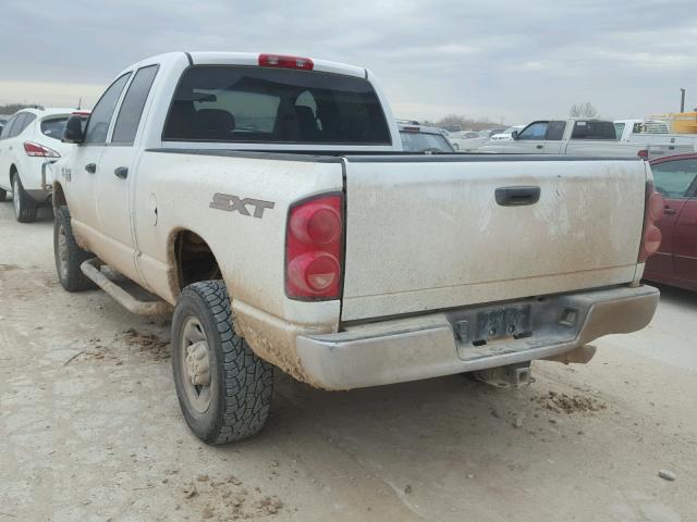 3D7KS28A48G181824 - 2008 DODGE RAM 2500 S WHITE photo 3