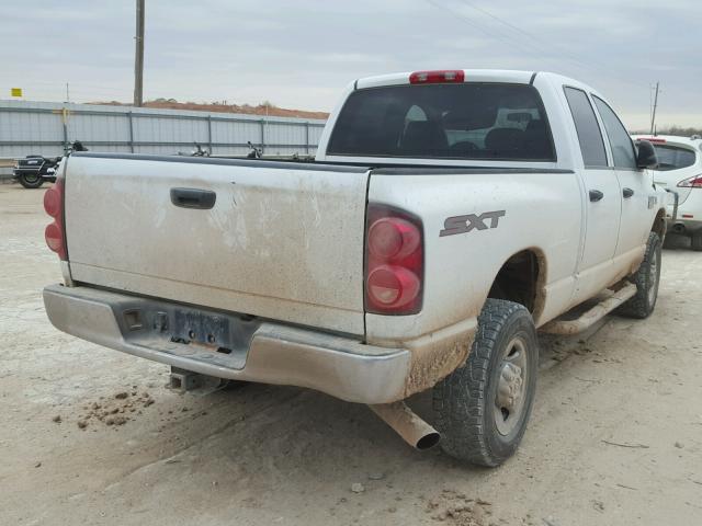 3D7KS28A48G181824 - 2008 DODGE RAM 2500 S WHITE photo 4