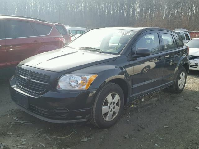 1B3HB28B97D587673 - 2007 DODGE CALIBER BLACK photo 2