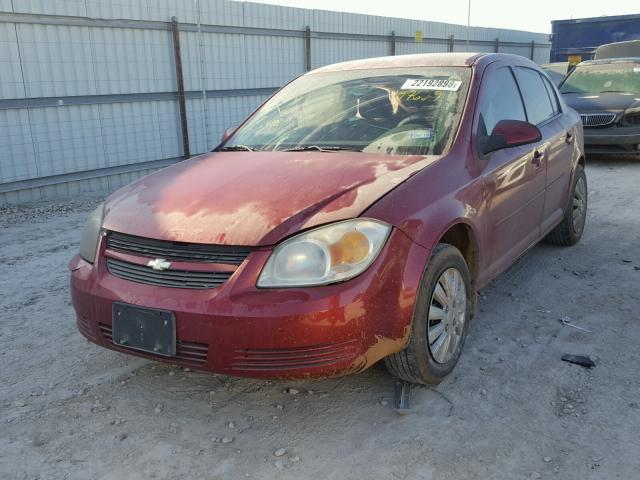 1G1AD5F57A7197629 - 2010 CHEVROLET COBALT 1LT MAROON photo 2