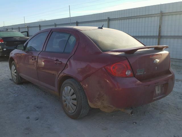 1G1AD5F57A7197629 - 2010 CHEVROLET COBALT 1LT MAROON photo 3