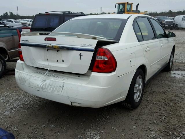 1G1ZT52855F280705 - 2005 CHEVROLET MALIBU LS WHITE photo 4