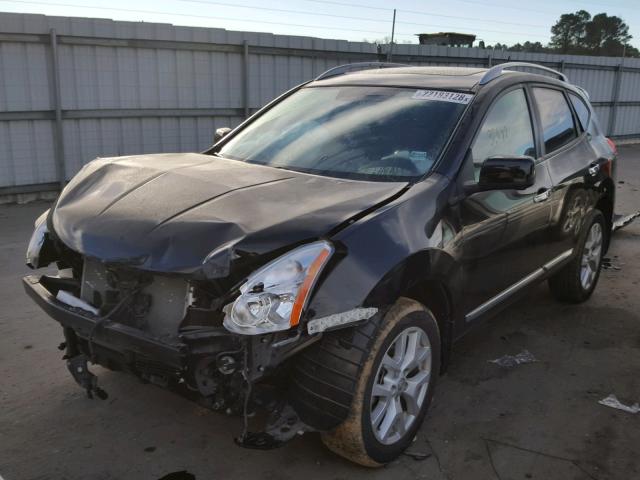 JN8AS5MT1CW290562 - 2012 NISSAN ROGUE S BLACK photo 2