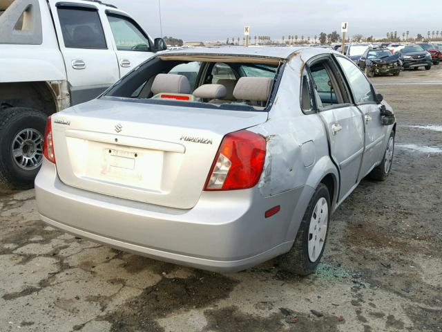 KL5JD56ZX8K889603 - 2008 SUZUKI FORENZA BA SILVER photo 4