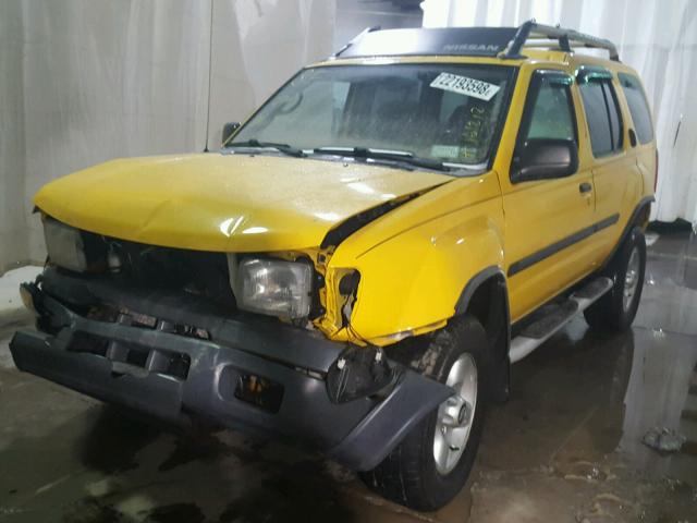 5N1ED28Y11C543448 - 2001 NISSAN XTERRA XE YELLOW photo 2