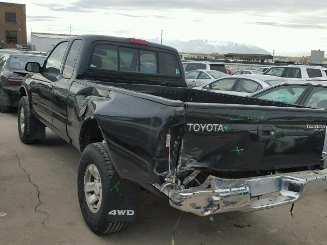 4TAWN72N3YZ615187 - 2000 TOYOTA TACOMA XTR BLACK photo 3